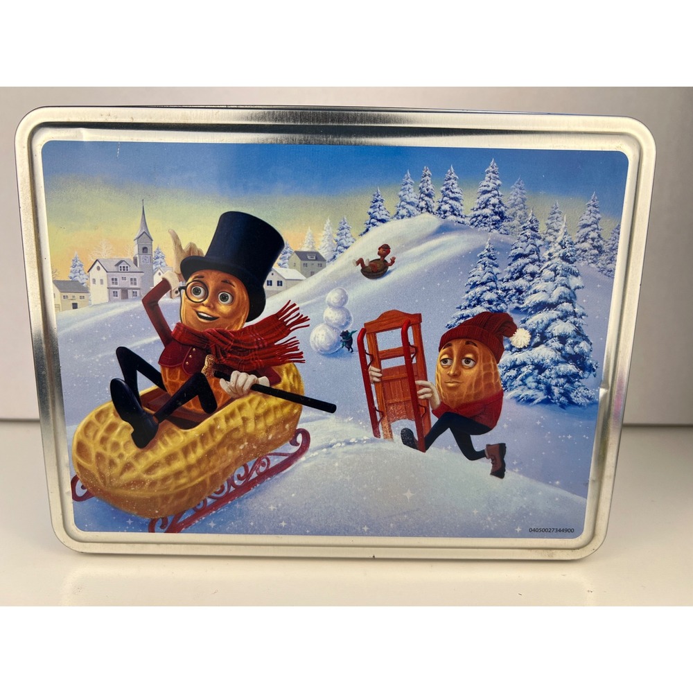 VTG Planters Mr. Peanut Happy Holiday Christmasโ Collectible Tin